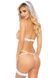 Leg Avenue G-string teddy, veil & garter White O/S SO8610 2