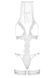 Leg Avenue G-string teddy, veil & garter White O/S SO8610 4
