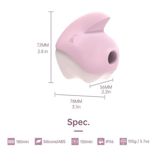 Вакуумный клиторальный смарт-стимулятор Magic Motion Unicorn Purple с вибрацией SO9601 фото