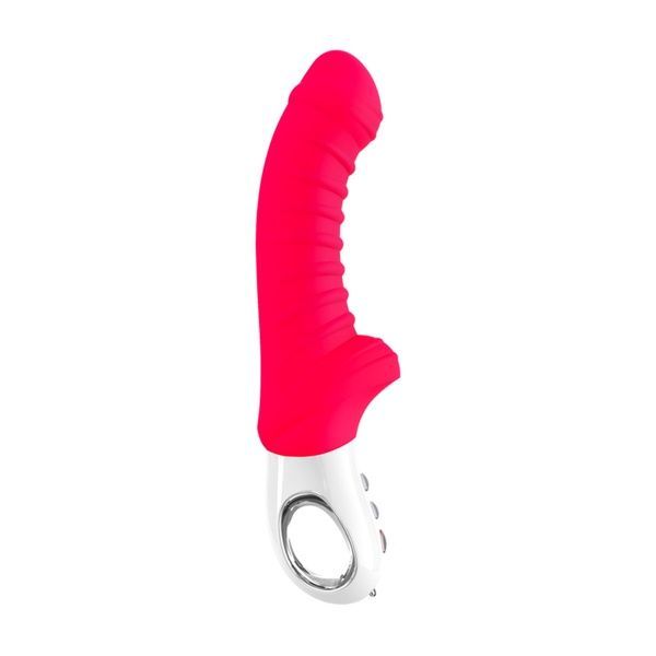 Вібратор для точки G Fun Factory TIGER india red, ребристий, підходить для анальної стимуляції SX0939