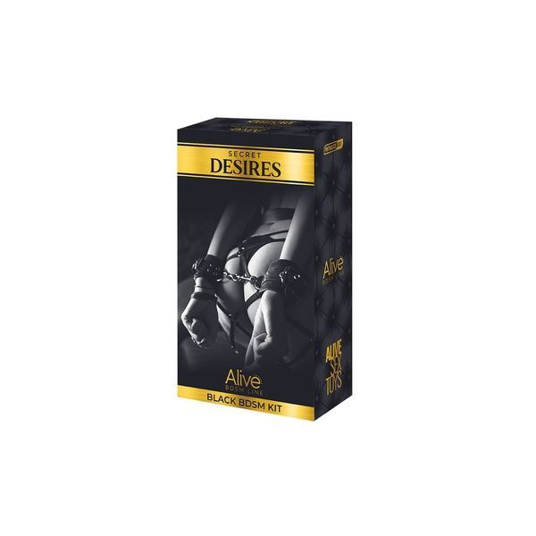 Набір аксесуарів БДСМ Alive Secret Desires Black Kit (8 pcs) SO5992