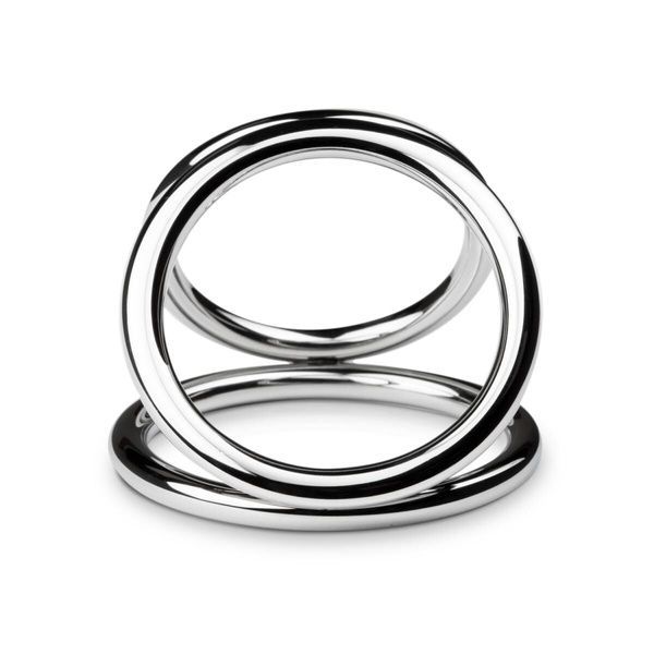 Потрійне ерекційне кільце Sinner Gear Unbendable &ndash; Triad Chamber Metal Cock and Ball Ring &ndash; Large SO4617