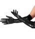 Глянсові вінілові рукавички Art of Sex - Lora, розмір L, колір Чорний SO6607 2