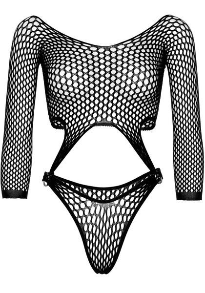 Боді Leg Avenue Top bodysuit with thong back White SO9149