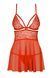 Бебі-дол Obsessive 838-BAB-3 babydoll & thong red 2XL/3XL SX1121 3