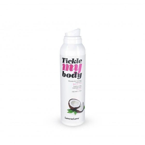 Масажна піна Love To Love TICKLE MY BODY COCONUT (150 мл) зволожувальна SO4874