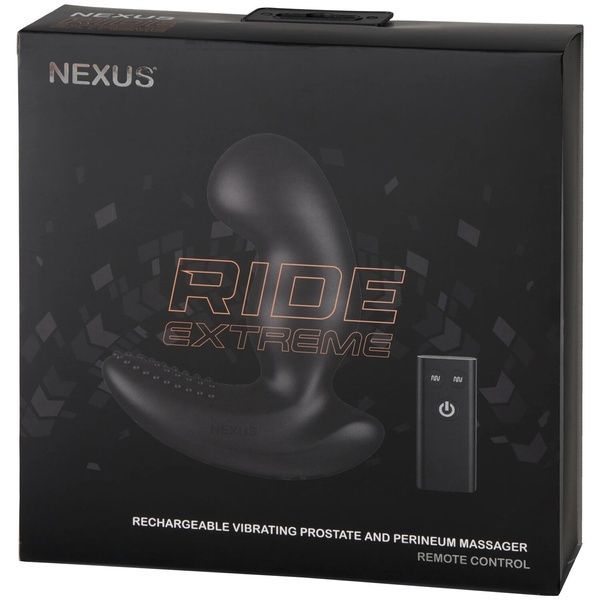 Масажер простати Nexus RIDE EXTREME Dual Motor Remote Control Prostate Vibrator - Black SO8698
