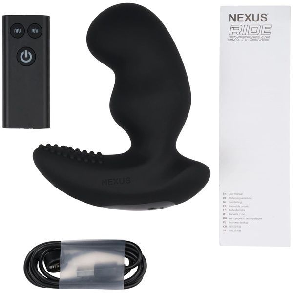 Масажер простати Nexus RIDE EXTREME Dual Motor Remote Control Prostate Vibrator - Black SO8698