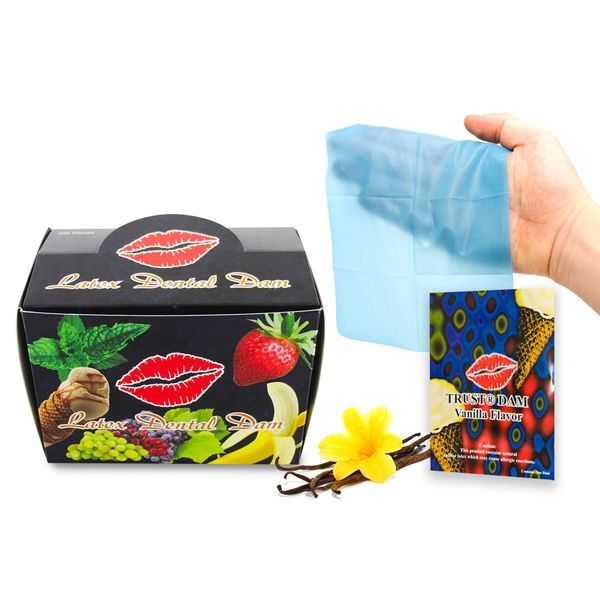 Набір латексних серветок Latex Dental Dams Vanilla 100 шт SX1267
