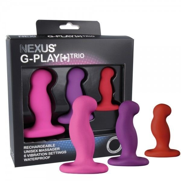 Набір вібромасажерів простати Nexus G-Play Trio Plus, макс діаметр 2,3-3,0-3,5 см, для новачків SO2142
