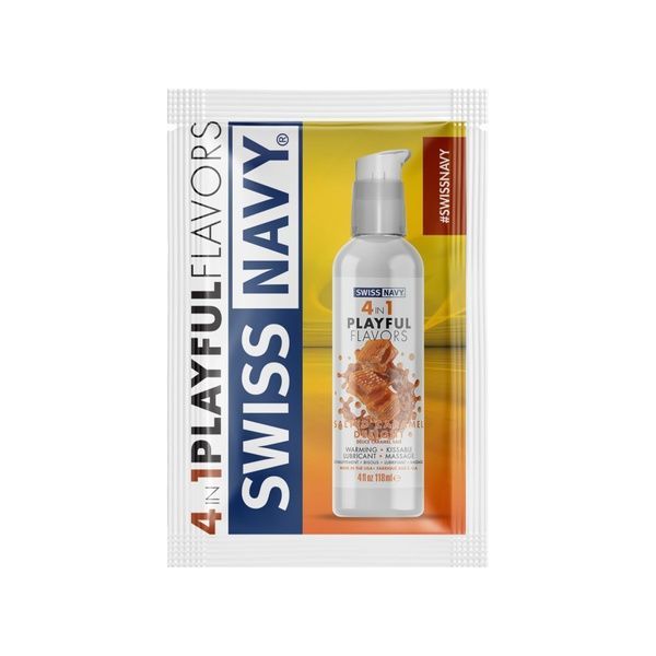 Пробник Swiss Navy 4 in 1 Salted Caramel Delight 5 мл SX1359