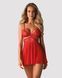 Бебі-дол Obsessive 838-BAB-3 babydoll & thong red 2XL/3XL SX1121 1
