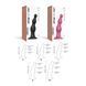 Насадка для страпона Strap-On-Me Dildo Plug Beads Framboise Metallic XL SO8988 4