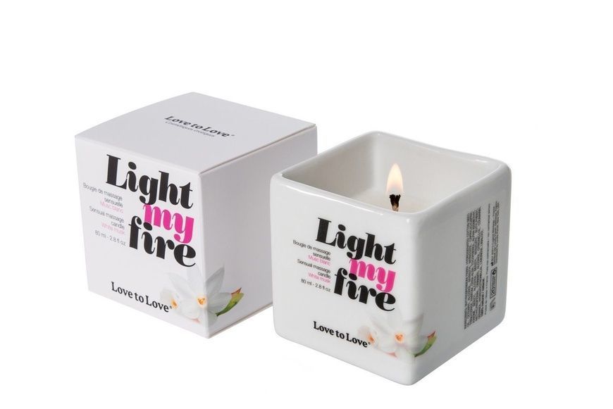 Масажна свічка Love To Love LIGHT MY FIRE Musc (80 мл) без парабенів і консервантів SO1396