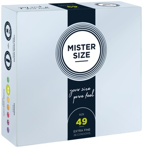 Презервативи Mister Size - pure feel - 49 (36 condoms), товщина 0,05 мм SO8050
