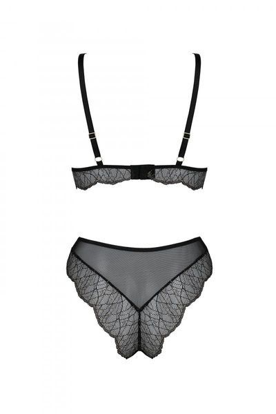 Комплект Passion AMBERLY SET black, L/XL, бралетт и трусики бразилиана SX0464 фото