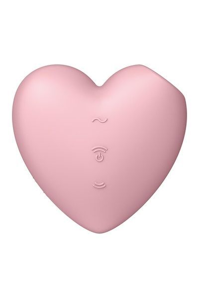 Вакуумный стимулятор-сердечко с вибрацией Satisfyer Cutie Heart Light Red SO6286 фото