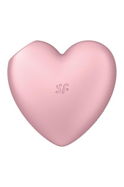 Вакуумный стимулятор-сердечко с вибрацией Satisfyer Cutie Heart Light Red SO6286 фото