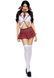 Leg Avenue Miss Prep School S/M Red SO7997 2