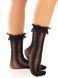 Шкарпетки ажурні з рюшами Leg Avenue Mini Bow Lace Anklet Black SX1046