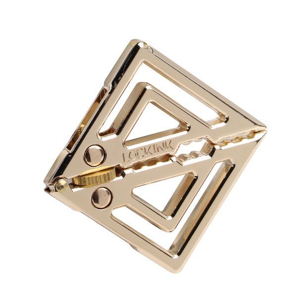 Затискачі для сосків з важкою підвіскою LOCKINK Adjustable Nipple Clamps with Heavy Pendant - Golden SX0846