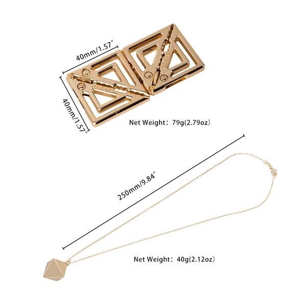 Затискачі для сосків з важкою підвіскою LOCKINK Adjustable Nipple Clamps with Heavy Pendant - Golden SX0846