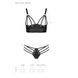 Комплект з екошкіри з люверсами та ремінцями Malwia Bikini black L/XL &mdash; Passion, бра та трусики SO5762 5