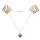 Затискачі для сосків з важкою підвіскою LOCKINK Adjustable Nipple Clamps with Heavy Pendant - Golden SX0846 1