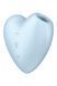 Вакуумный стимулятор-сердечко с вибрацией Satisfyer Cutie Heart Blue SO6287 фото