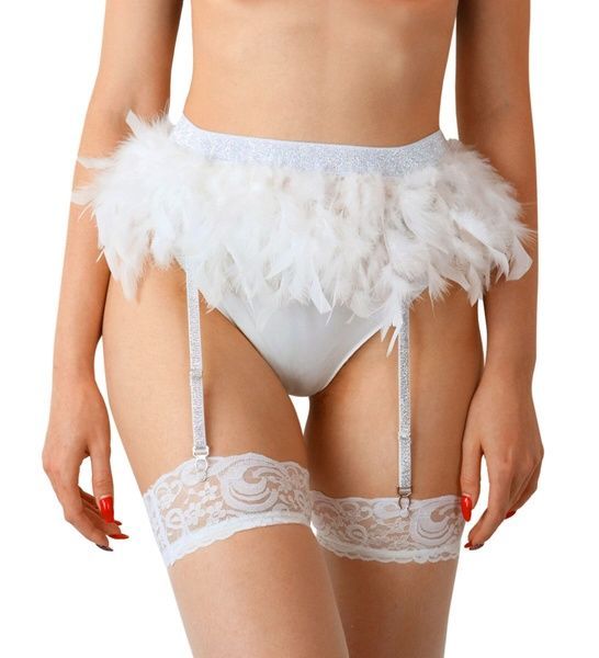 Пояс для панчох Art of Sex - Sweet Angel, розмір XS-2XL, колір білий SO7371