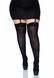 Плотные непрозрачные чулки Leg Avenue Nylon Thigh Highs Black, plus size SO7917 фото 1