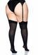 Плотные непрозрачные чулки Leg Avenue Nylon Thigh Highs Black, plus size SO7917 фото 3