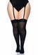 Плотные непрозрачные чулки Leg Avenue Nylon Thigh Highs Black, plus size SO7917 фото 4