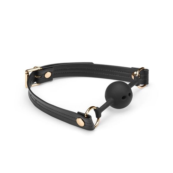 Кляп Liebe Seele Black Organosilicon Ball Gag SO9483