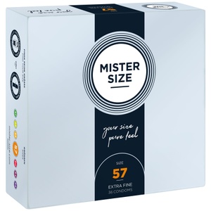 Презервативи Mister Size - pure feel - 57 (36 condoms), товщина 0,05 мм SO8052