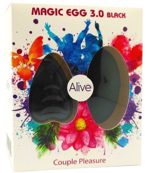 Віброяйце Alive Magic Egg 3.0 Black із пультом ДК AL40769
