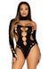 Боді Leg Avenue Seamless thong back bodysuit Black One Size SO9097 1