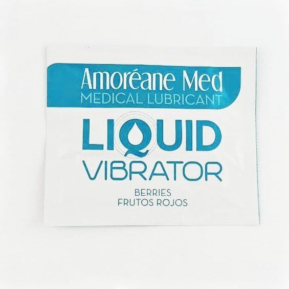 Пробник лубриканта з ефектом вібрації Amoreane Med Liquid Vibrator Berries (2 мл) SO4721