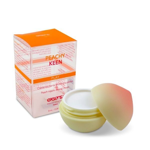 Збуджувальний крем для сосків EXSENS Peachy Keen (8 мл) з олією жожоба та ши, їстівний, без цукру SO7035