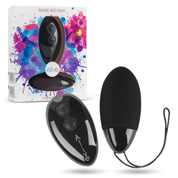 Потужне віброяйце Alive Magic Egg MAX Black з пультом ДК AL40639