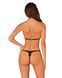 Напівпрозорий комплект Obsessive Celia Noir 2-pcs set XS/S, бюстгальтер, стрінги SO7865 2