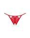 Трусики с доступом Obsessive Ingridia crotchless thong XL/2XL, красные SO9043 фото 3