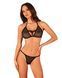 Напівпрозорий комплект Obsessive Celia Noir 2-pcs set XS/S, бюстгальтер, стрінги SO7865 1