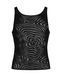 Чоловіча напівпрозора майка-борцовка з візерунком Obsessive T103 tank top S/M/L, чорна SO7311 5