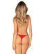 Трусики с доступом Obsessive Ingridia crotchless thong XL/2XL, красные SO9043 фото 7