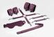 Набор Feral Feelings BDSM Kit 5 Burgundy, наручники, поножи, крестовина, маска, паддл SO8274 фото