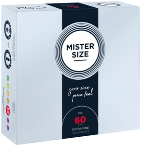 Презервативи Mister Size - pure feel - 60 (36 condoms), товщина 0,05 мм SO8053