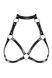 Портупея на груди Obsessive A740 harness black O/S, штучна шкіра SO7853 1