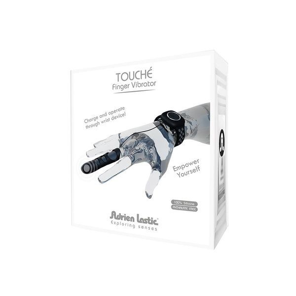 Вібратор на палець Adrien Lastic Touche (S) для глибокої стимуляції з пультом керування на руці AD40692