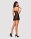 Эротический кружевной комплект с сеточкой Obsessive 838-BAB-1 babydoll & thong black S/M, черный, пе SO7181 фото 4